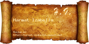 Harmat Izabella névjegykártya